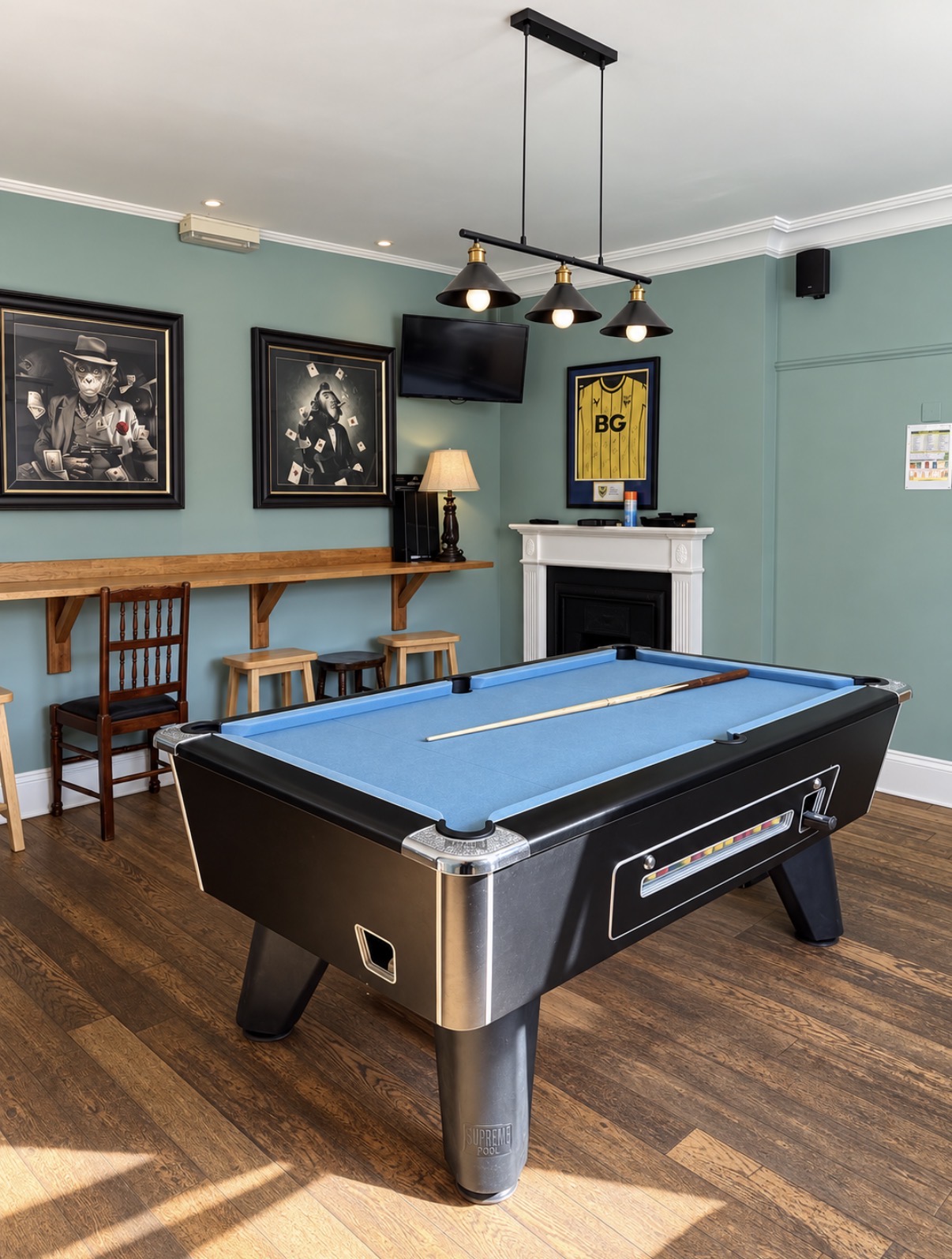 Pool room at The Swan at Compton