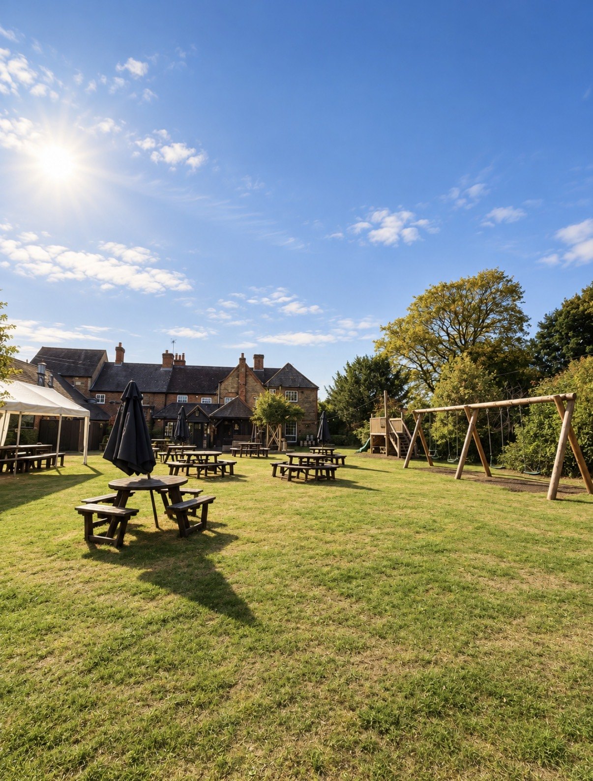 Garden at The Swan at Compton
